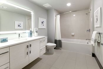 Spacious bathrooms